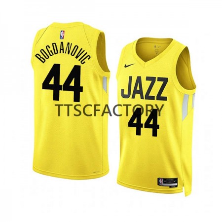 Maglia NBA Utah Jazz Bojan Bogdanovic 44 Nike 2022-23 Icon Edition Giallo Swingman - Uomo